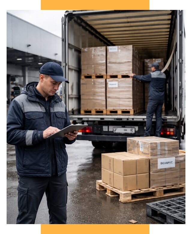 Доставка грузов из Беларуси от 15402 р. логистика СетСервис-Рсл