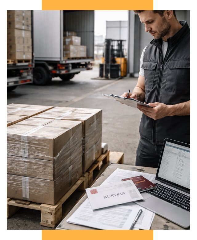 Доставка в Австрию от 66742 р. Логистика и экспорт СетСервис-Рсл