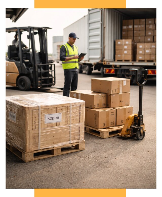 Доставка грузов в Корею из России от 35938 р. | СетСервис-Рсл